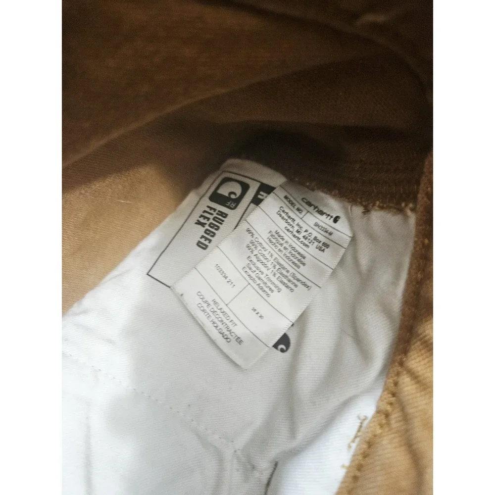 USA Union Made Carhartt Double Knee Pants Relaxed Fit‎ 36x30 Fit Carpenter